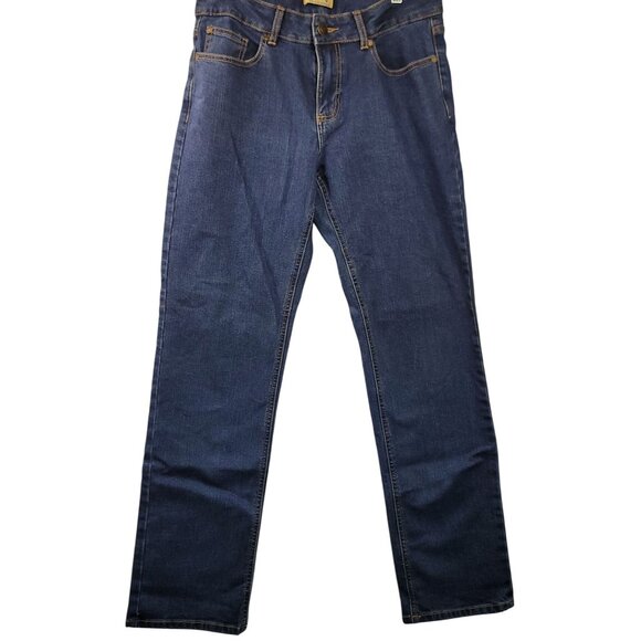 Blue Mountain Womens Straight Leg Jeans Size 10 Blue Denim - Picture 1 of 7